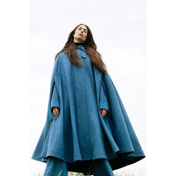 Gabriela Hearst Marsh Flare Pant in Blue Denim 42 US 6 - Picture 4 of 6